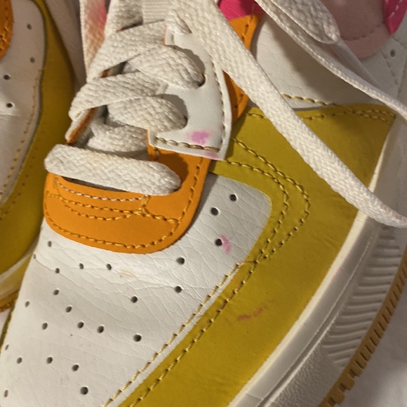 Nike Air Force One | pink/orange/yellow | size 7.5 US - Picture 7 of 9